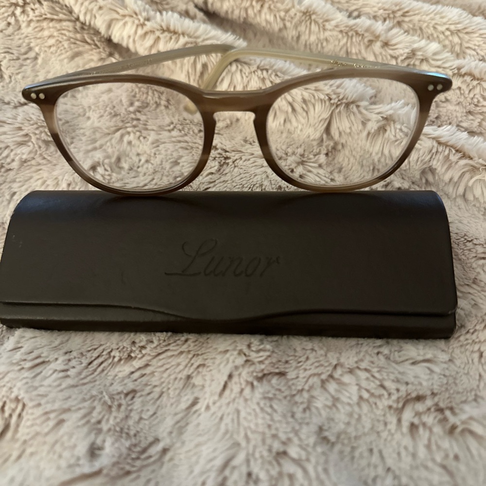 Lunor Tan Eyeglasses in excellent condition